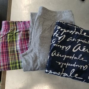 3 pairs of lounge/pajama pants
